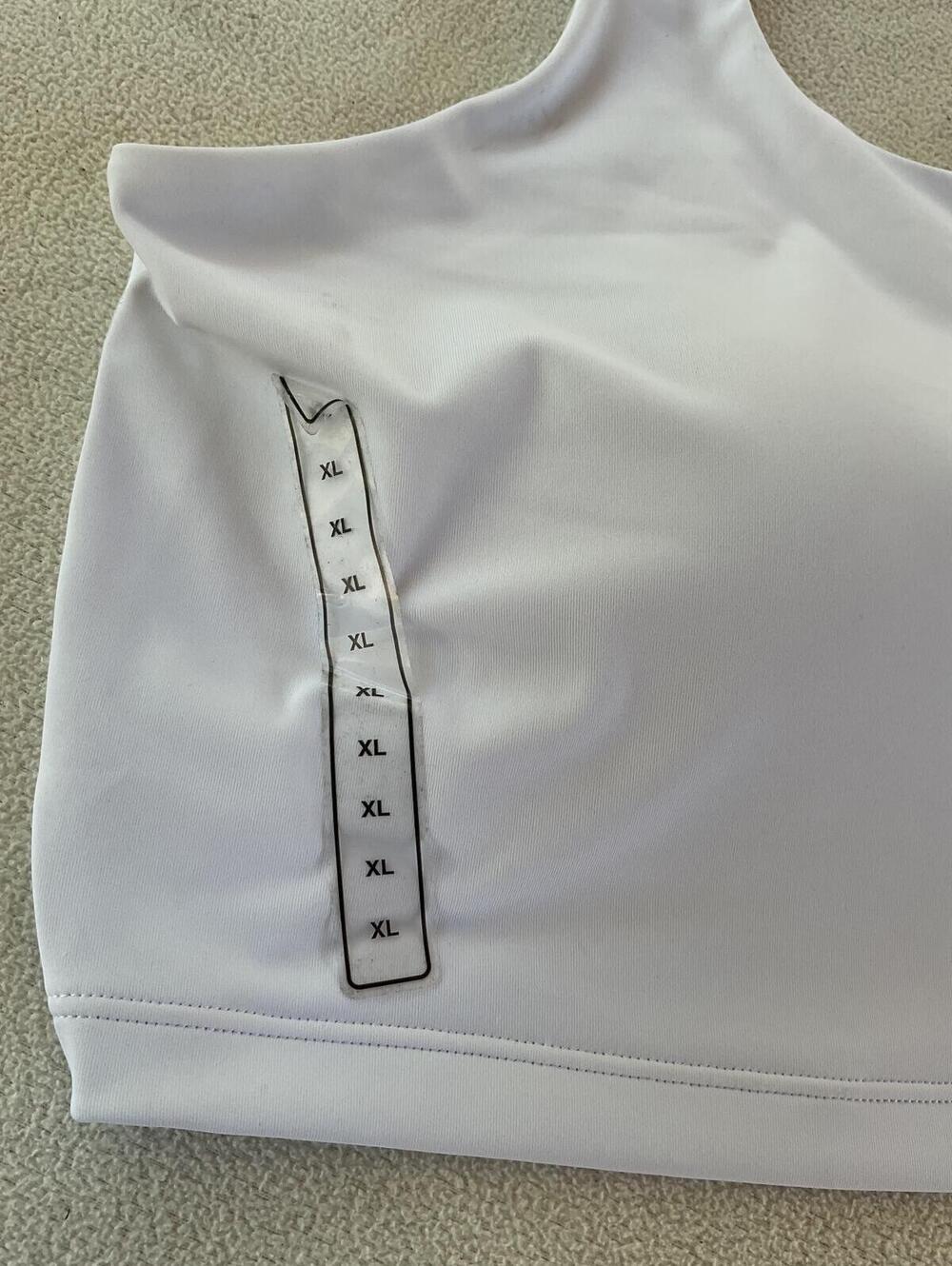 NWT Adidas Power Light Support Bra Tank Top - White (Size XL) - Picture 2 of 5
